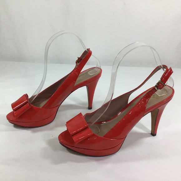 Vince Camuto Red Slingback Sandals Shoes - Vince Camuto Red Slingback Sandals